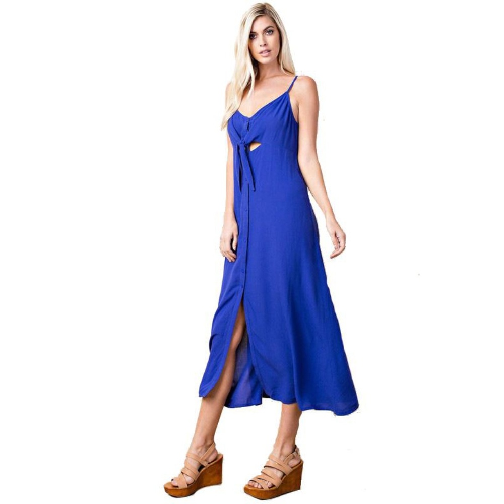 Gianna Midi Dress Blue